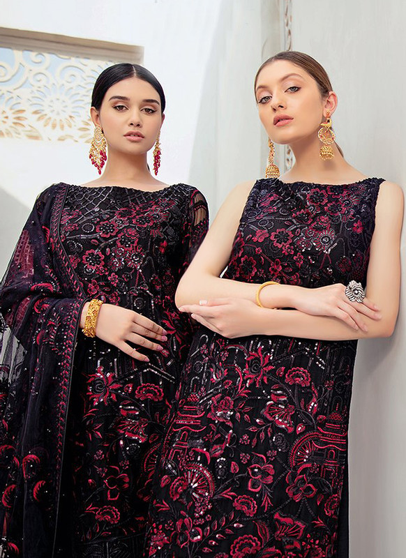 Dial N Fashion Black Heavy Designer Pakistani Style Salwar Suit