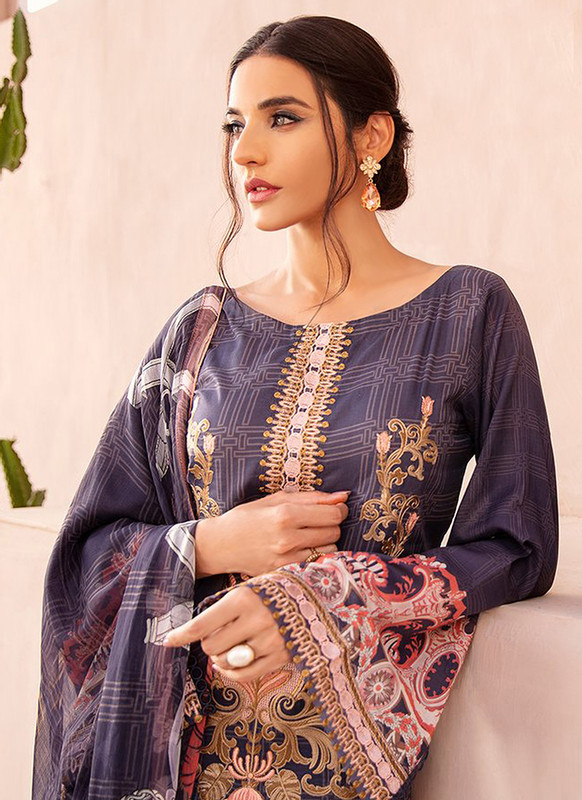 Dial N Fashion Purple Designer Pakistani Style Salwar Suit