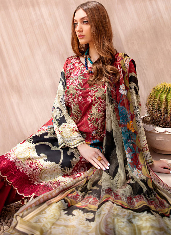 Dial N Fashion Maroon Designer Pakistani Style Salwar Suit