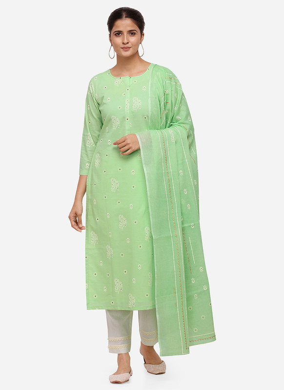 Dial N Fashion Green Latest Designer Party Wear Salwar Suit