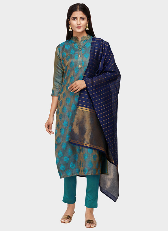 Dial N Fashion Blue Latest Designer Party Wear Salwar Suit