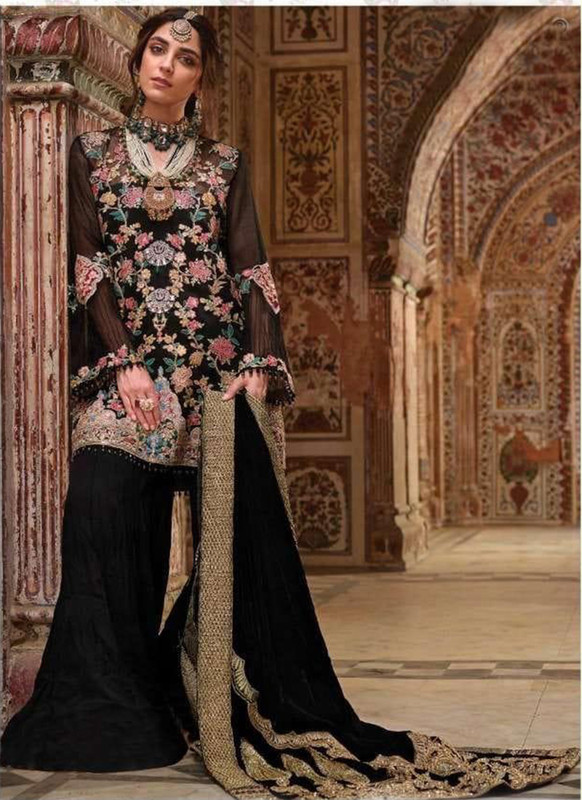 Dial N Fashion Black Designer Party Wear Pakistani Style Salwar Suit