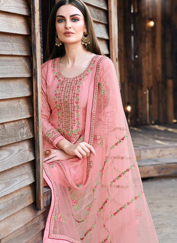 Bella Kashish Pink Designer Party Wear Salwar Kameez