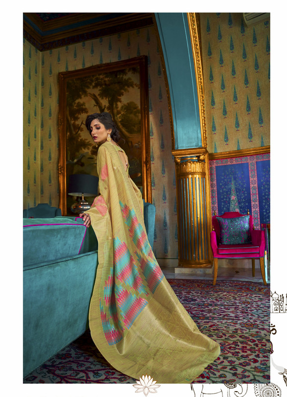 Silk Saree Collection From Rajtex Green And Asthetic