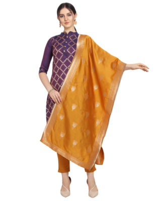 Dial N Fashion Purple Latest Designer Cotton Jacqard Salwar Suit