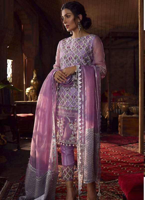 Dial N Fashion Purple  Heavy Designer Bridal Wear Salwar Suit