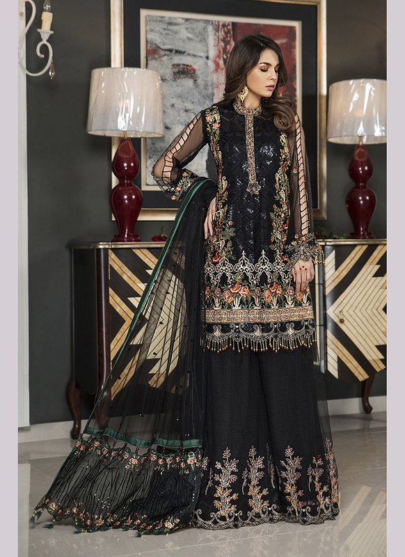 Dial N Fashion Black  Heavy Designer Bridal Wear Salwar Suit