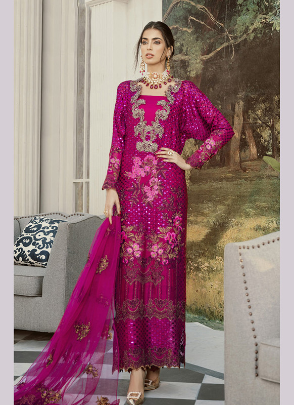 Dial N Fashion  Pink  Heavy Designer Bridal Wear Salwar Suit