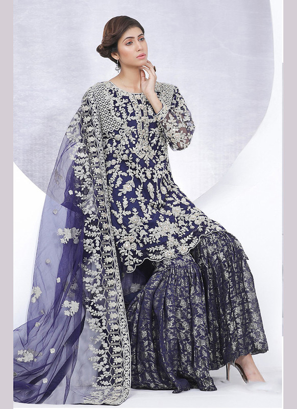 Dial N Fashion Blue  Heavy Designer Bridal Wear Salwar Suit