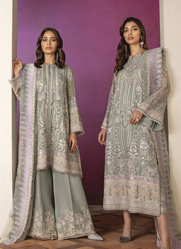 Dial N Fashion Grey  Heavy Designer Bridal Wear Salwar Suit