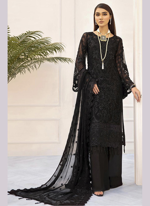 Dial N Fashion Black  Heavy Designer Bridal Wear Salwar Suit