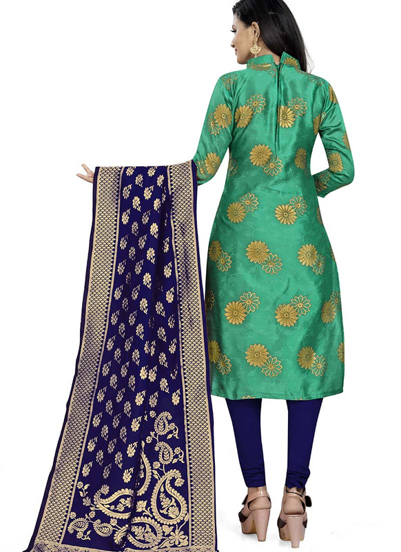 Dial N Fashion Green  Latest Designer Banarasi Silk Salwar Suit
