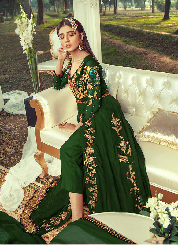 Dial N Fashion Green  Designer Heavy Embroidered Salwar Suit