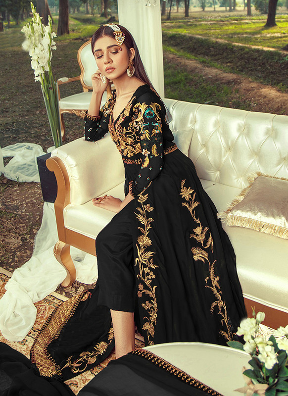 Dial N Fashion Black  Designer Heavy Embroidered Salwar Suit