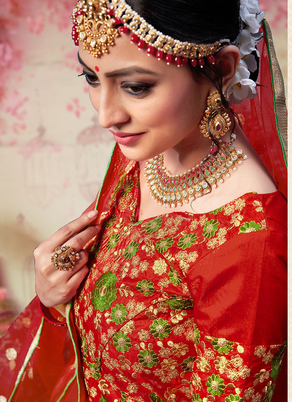 Dial N Fashion Green  Heavy Designer Weadding Wear Bridal Lehenga Choli