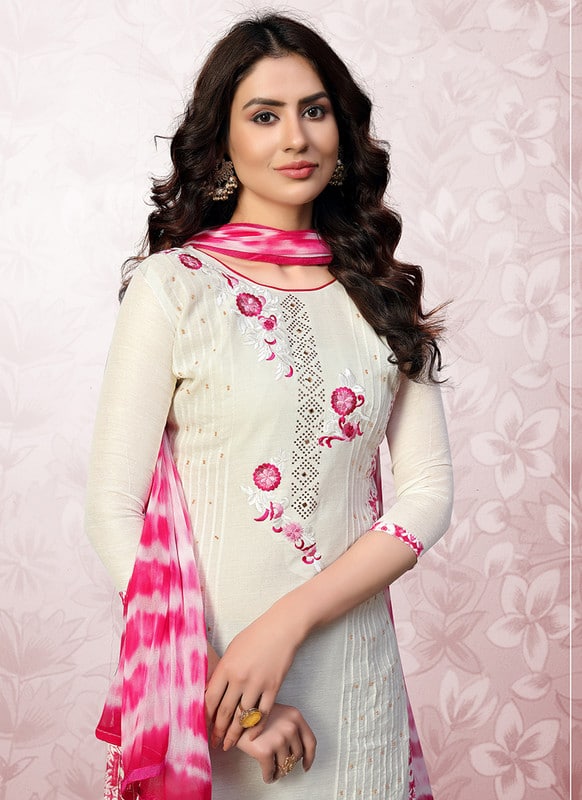 Model Cotton Churidar Salwar Suit