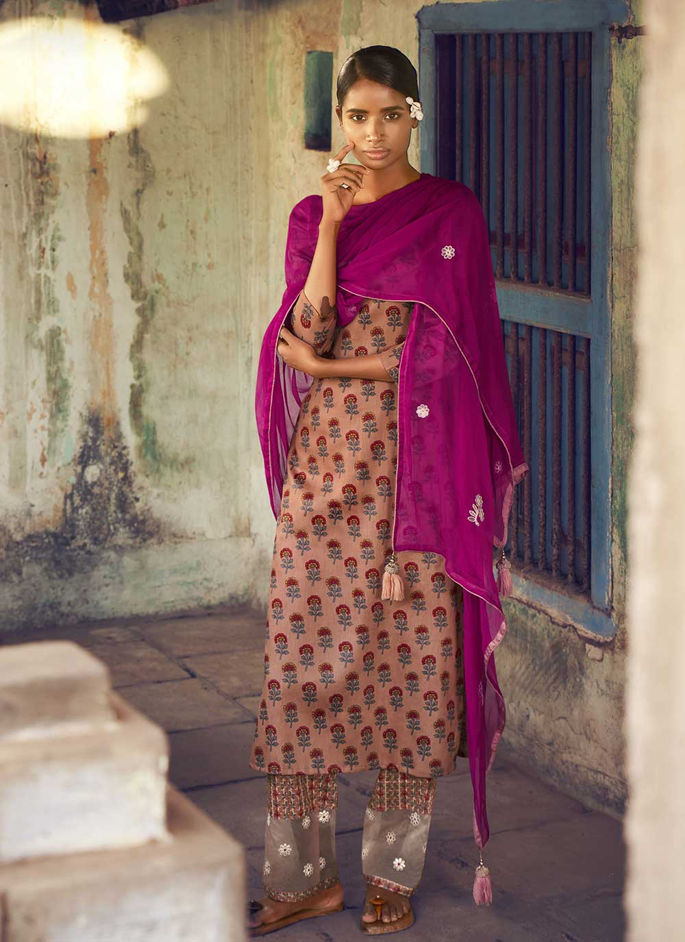 Crayon Sadhana Designer Kurti Bottom With Dupatta Catalog - The Ethnic World