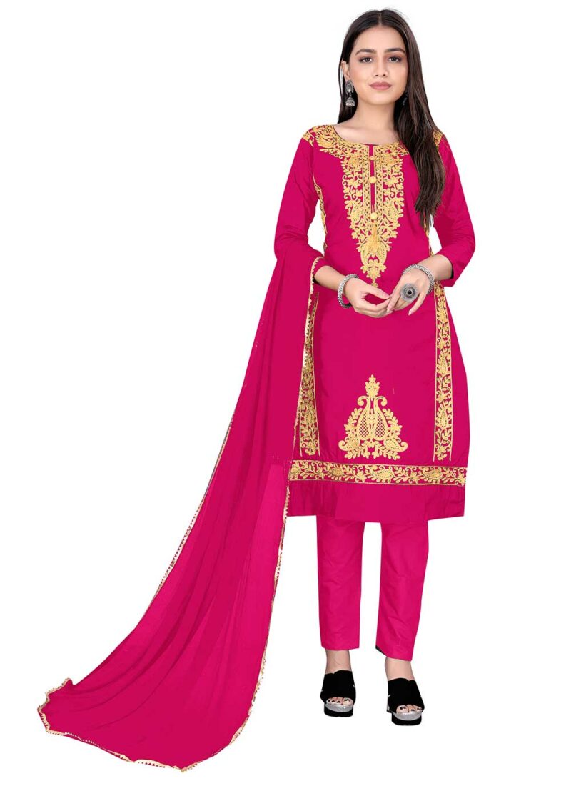 Anishka Eid Special Pink Churidar Salwar Suit
